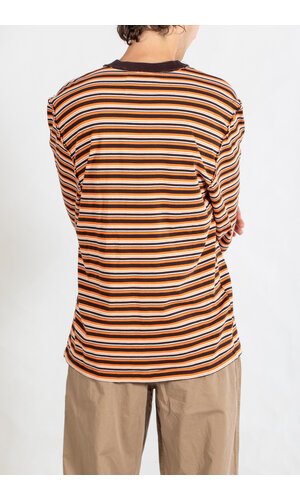 Camiel Fortgens Camiel Fortgens T-shirt / BIG TEE LS / Orange Stripe