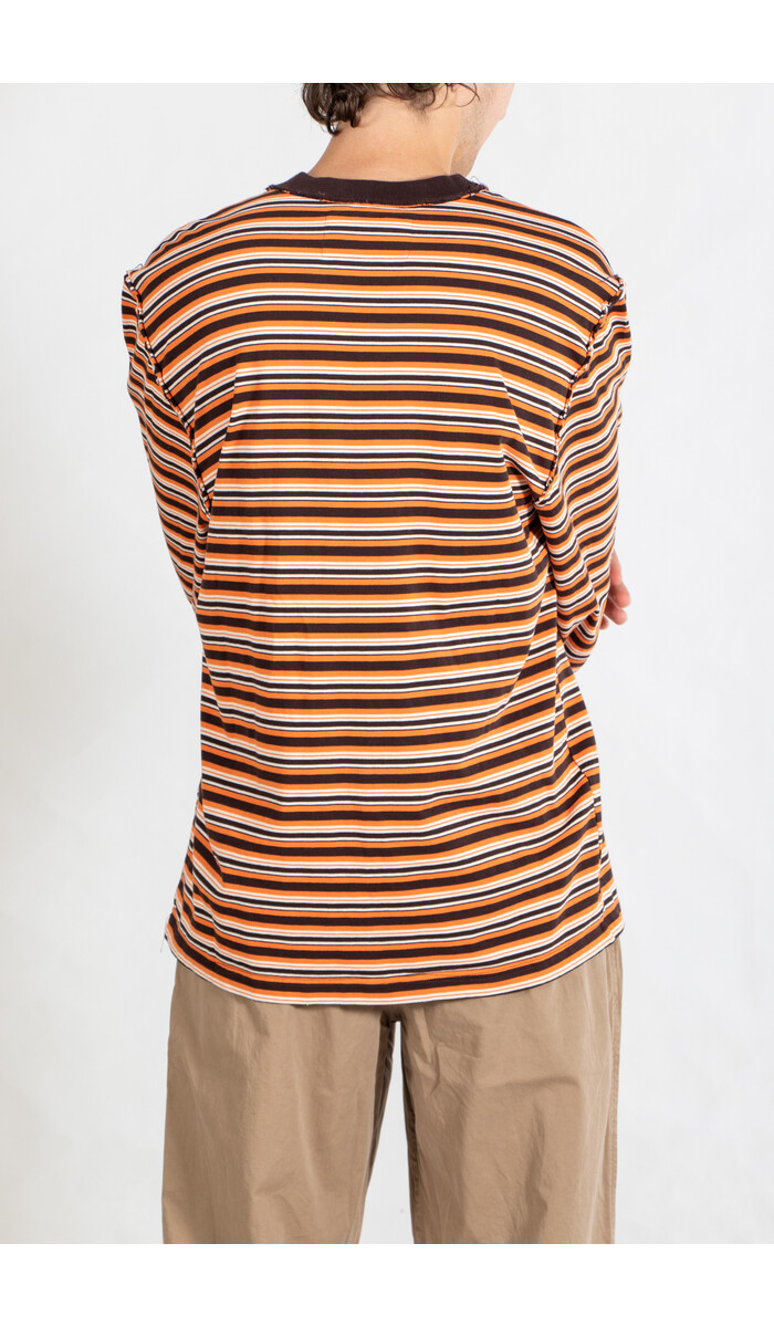 Camiel Fortgens Camiel Fortgens T-shirt / BIG TEE LS / Orange Stripe