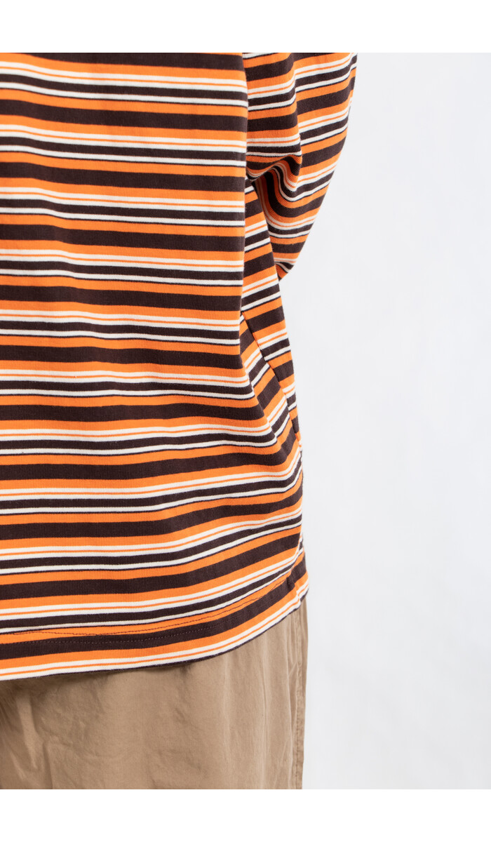 Camiel Fortgens Camiel Fortgens T-shirt / BIG TEE LS / Orange Stripe