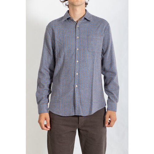 Portuguese Flannel Portuguese Flannel Shirt / Abstract Pied / Blue Portuguese Flannel Portuguese Flannel Shirt / Abstract Pied / Blue