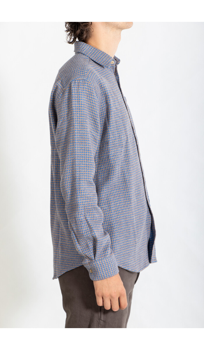 Portuguese Flannel Portuguese Flannel Shirt / Abstract Pied / Blue