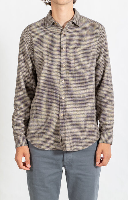 Portuguese Flannel Portuguese Flannel Shirt / Abstract Pied / Charcoal