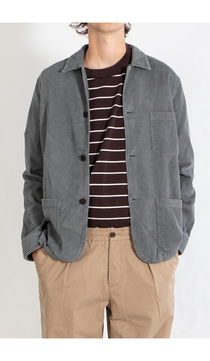 Portuguese Flannel Jacket / Labura Cord / Grey - c r i s