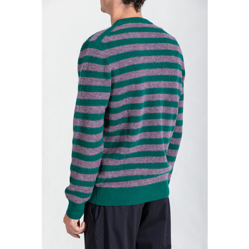 Gallia Gallia Sweater / Owen / Purple Green Stripe Gallia Gallia Sweater / Owen / Purple Green Stripe
