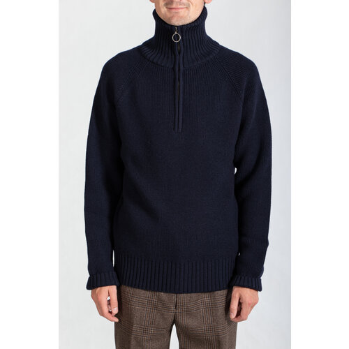 Parages Trui / Trucker Mock / Navy Parages Trui / Trucker Mock / Navy