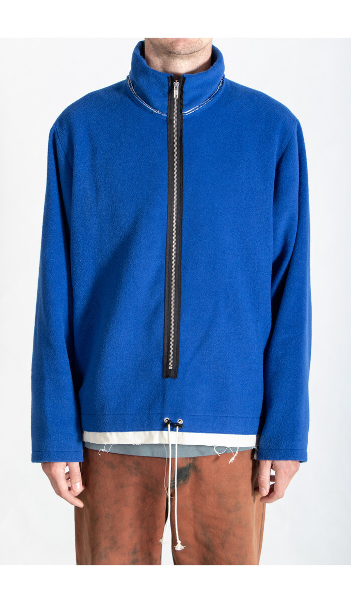 Camiel Fortgens Camiel Fortgens Sweater / Fleece Anorak / Cobalt