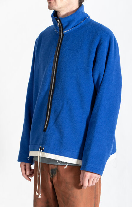 Camiel Fortgens Camiel Fortgens Trui / Fleece Anorak / Cobalt