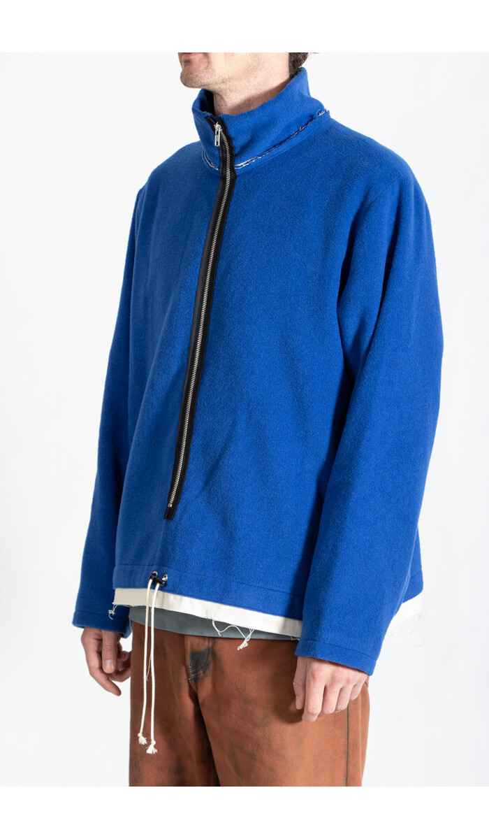 Camiel Fortgens Camiel Fortgens Sweater / Fleece Anorak / Cobalt