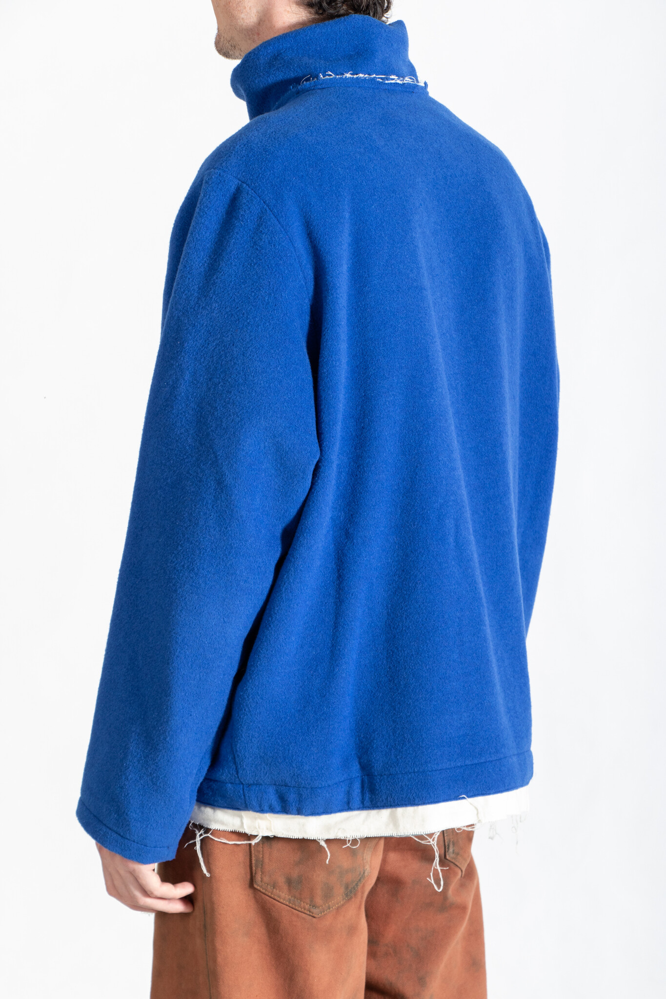 Camiel Fortgens Sweater / Fleece Anorak / Cobalt - c r i s