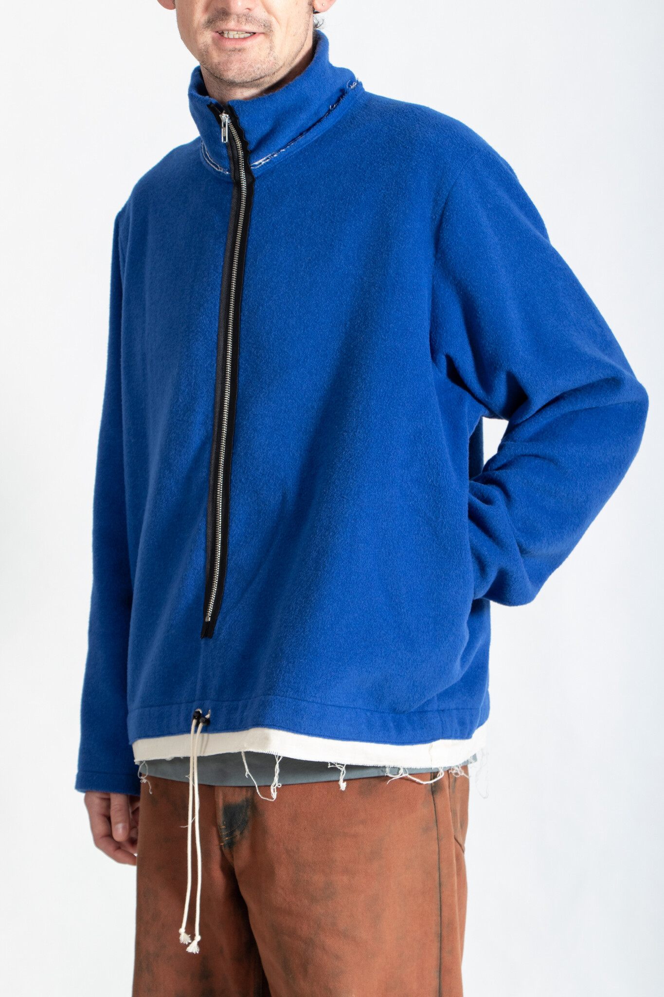 Camiel Fortgens Camiel Fortgens Sweater / Fleece Anorak / Cobalt