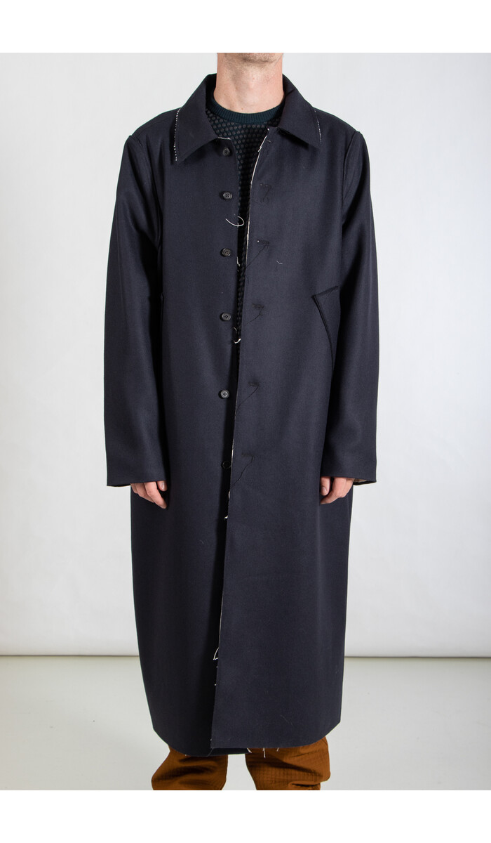 Camiel Fortgens Camiel Fortgens Mantel / Long Gap Coat / Navy