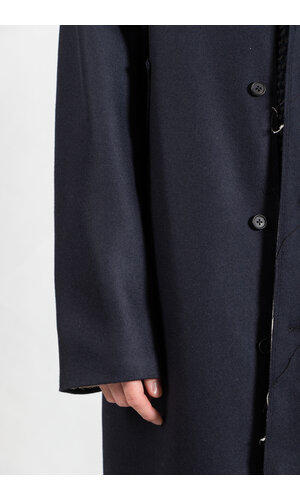 Camiel Fortgens Camiel Fortgens Mantel / Long Gap Coat / Navy