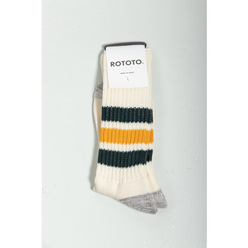 RoToTo RoToTo Sok / Coarse Ribbed / Groen-Geel RoToTo RoToTo Sok / Coarse Ribbed / Groen-Geel
