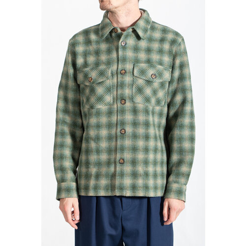 Portuguese Flannel Portuguese Flannel Jacket / Waffle Overhshirt / Greenish