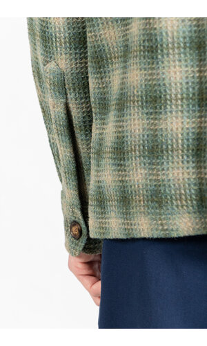 Portuguese Flannel Portuguese Flannel Jacket / Waffle Overhshirt / Greenish