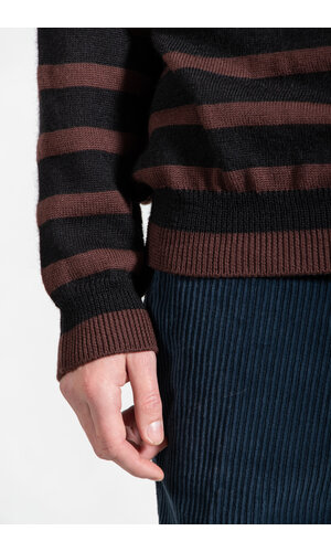 Roberto Collina Roberto Collina Sweater / RP09101 / Brown Stripe