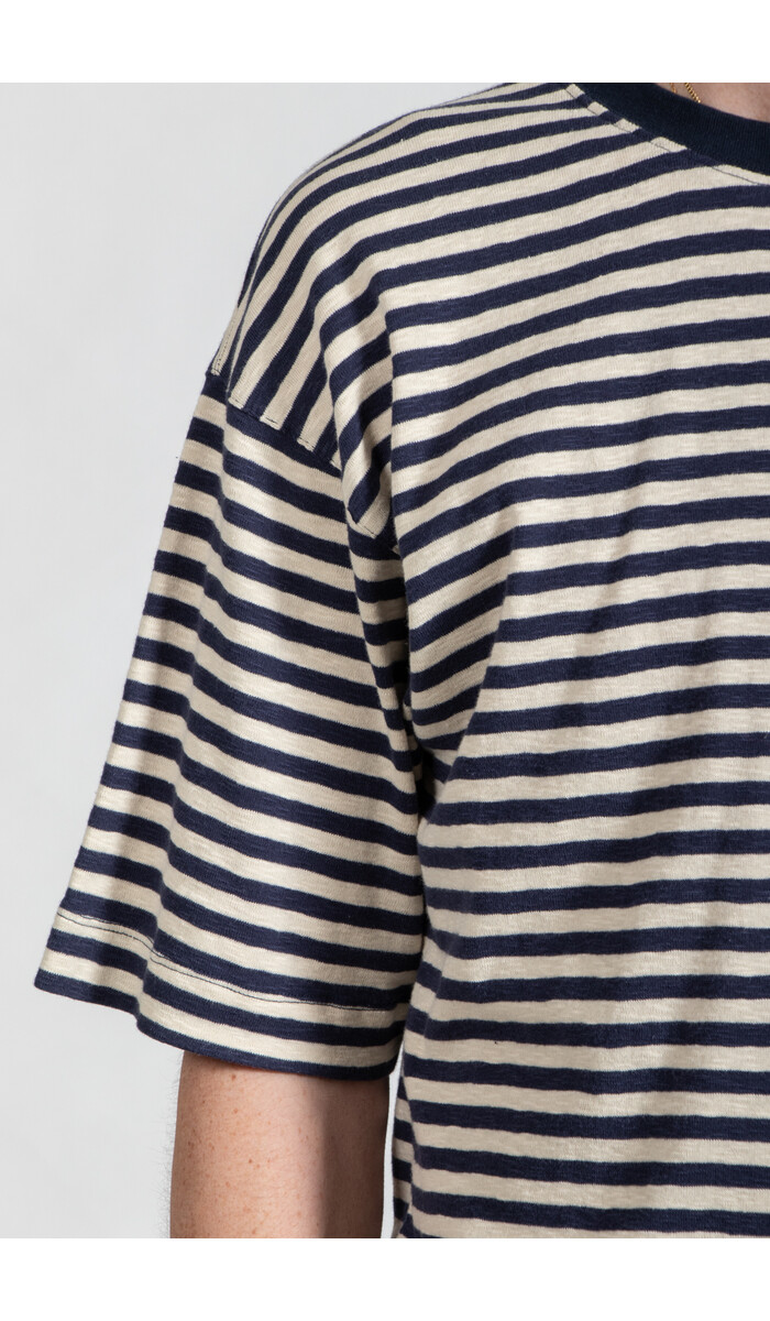 m3a M3a T-Shirt / Jinne / Navy Stripe