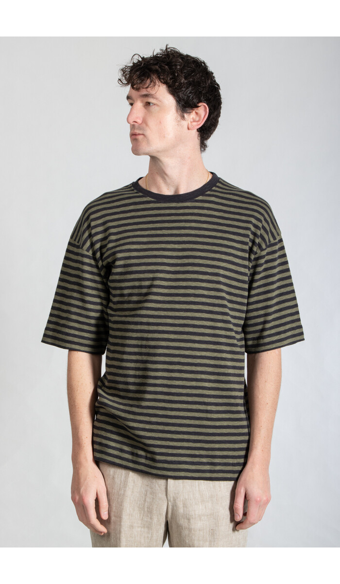 m3a M3a T-Shirt / Jinne / Green Stripe