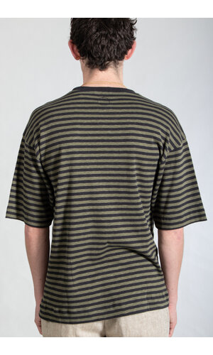 m3a M3a T-Shirt / Jinne / Green Stripe