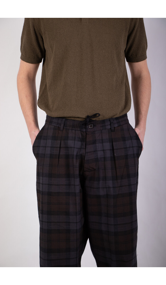 Universal Works Universal Works Trousers / Oak Check / Brown Check