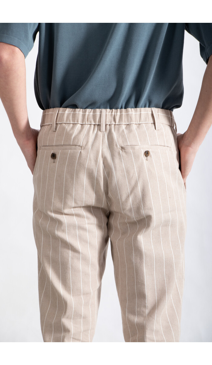 Myths Myths Trousers / 24M12L35 / Beige Stripe