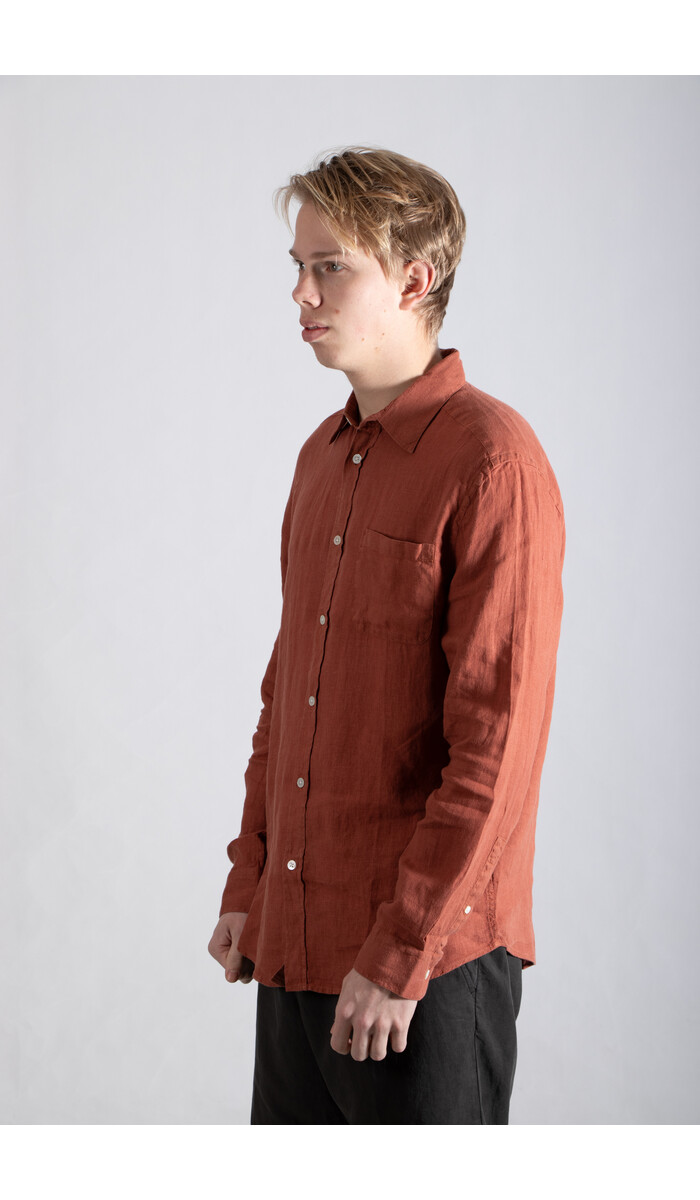 Portuguese Flannel Portuguese Flannel Overhemd / Linen / Terracota
