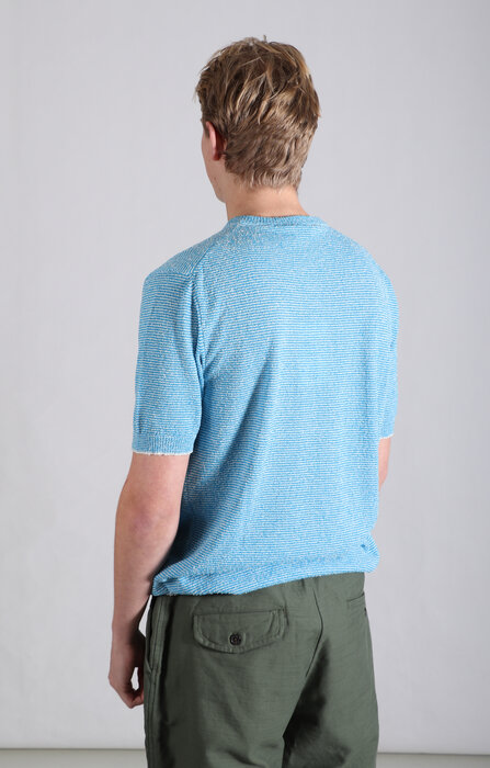 Gallia Gallia T-Shirt / Snow / Blau & Weiß