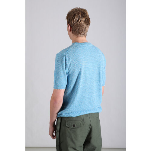 Gallia Gallia T-Shirt / Snow / Blau & Weiß