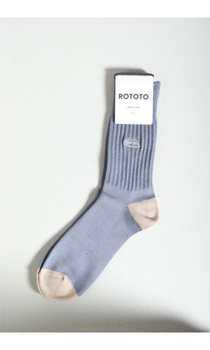 RoToTo RoToTo Sock / 90's Logo / Blue Smoke