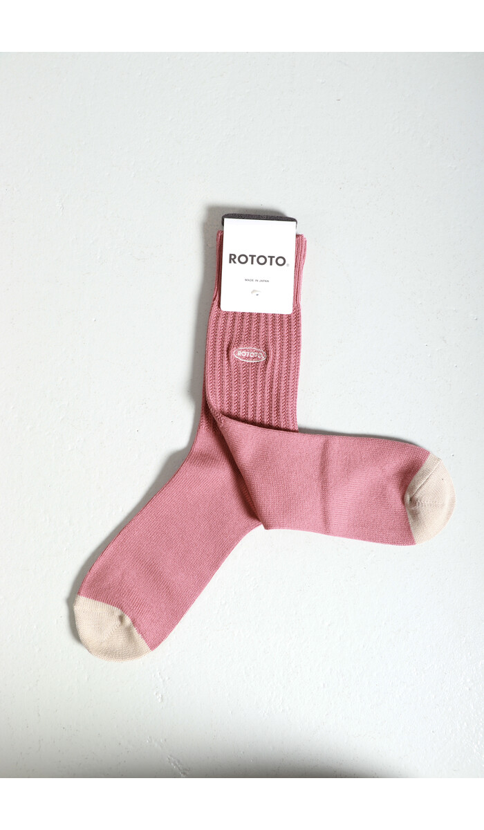 RoToTo RoToTo Socke / 90's Logo / Koralle