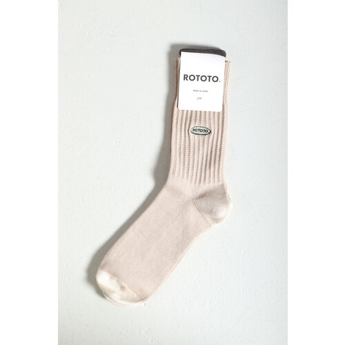 RoToTo RoToTo Socke / 90's Logo / Beige