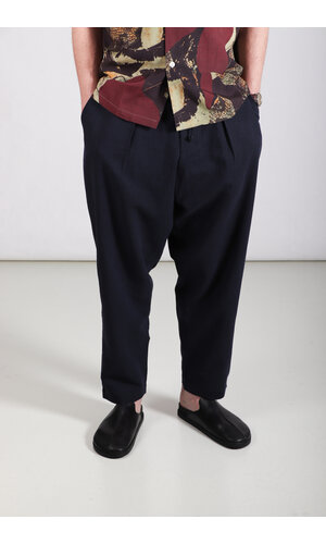 Universal Works Universal Works Trousers / Pleated Track Pant / Navy