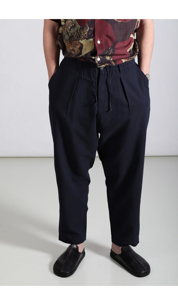 Universal Works Universal Works Broek / Pleated Track Pant / Navy