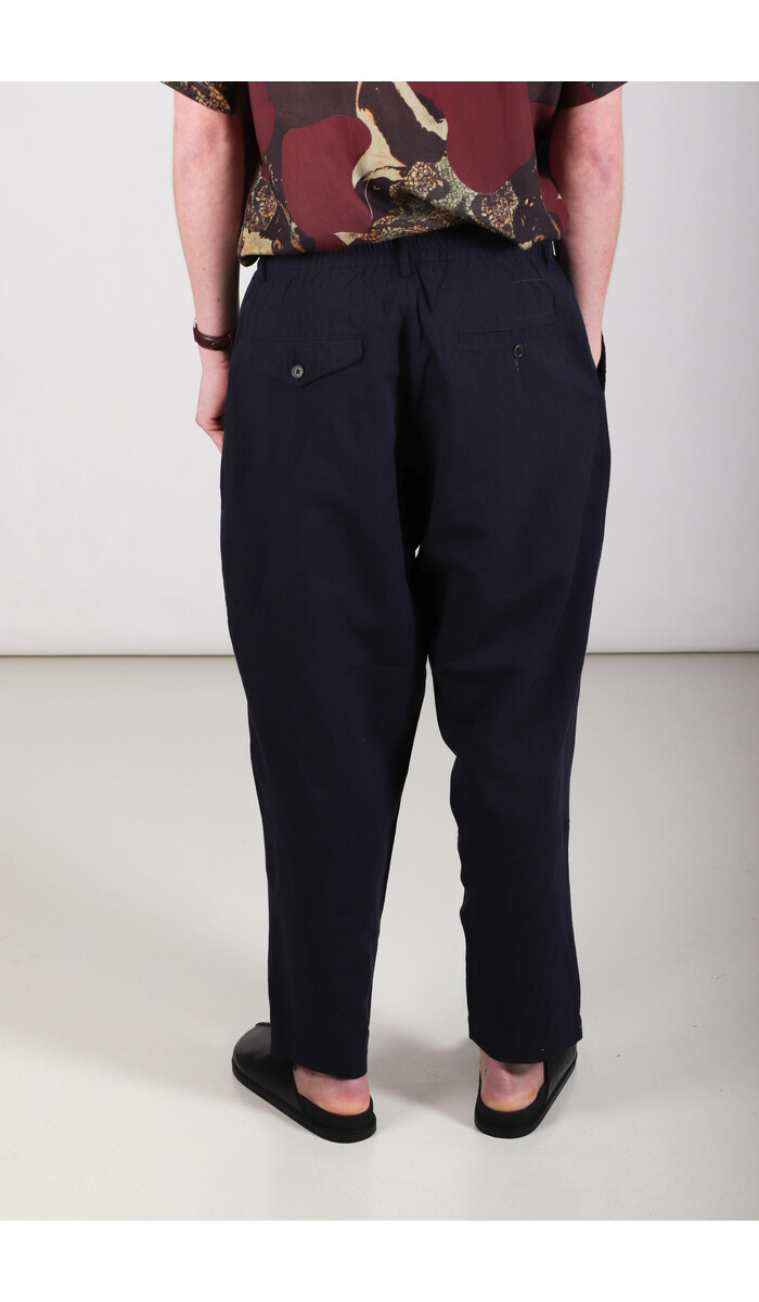 Universal Works Universal Works Hose / Pleated Track Pant / Marineblau