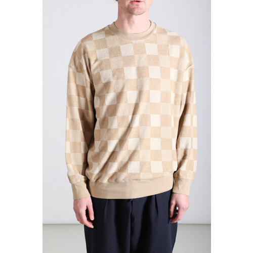 Universal Works Universal Works Sweater / Checkboard Towelling / Sand