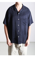 Portuguese Flannel Shirt / Cupro / Navy