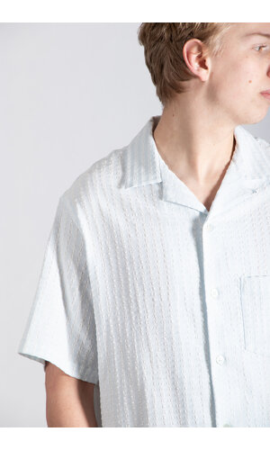 Portuguese Flannel Portuguese Flannel Overhemd / Jacquard Chambray / Hemel