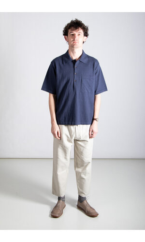 Universal Works Universal Works Polo / Pullover Knit Shirt / Indigo