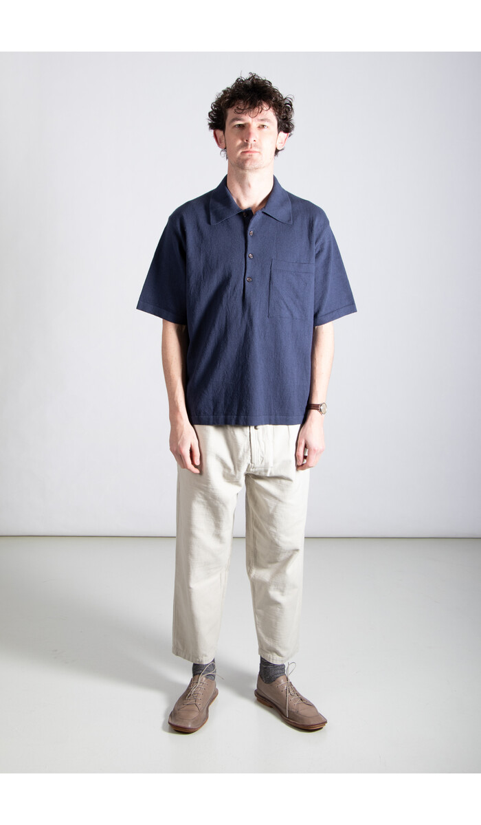 Universal Works Universal Works Polo / Pullover Knit Shirt / Indigo