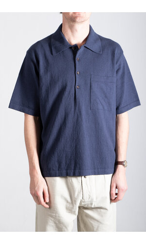 Universal Works Universal Works Polo / Pullover Knit Shirt / Indigo