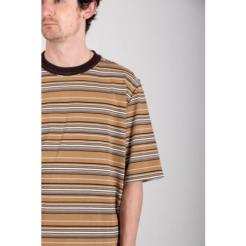 Camiel Fortgens Camiel Fortgens T-shirt / Big Tee / Beige Stripe