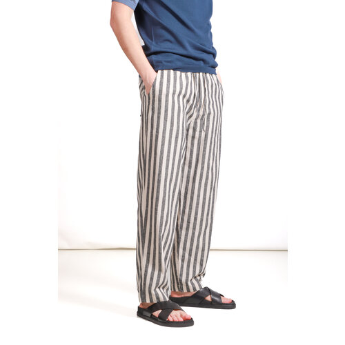 Parages Parages Trousers / Nomad Pants / Navy Stripe