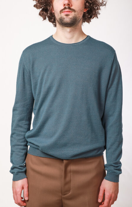 William Lockie William Lockie Sweater / Roll Crew / Blue