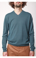 William Lockie Sweater / Vee Neck / Blue