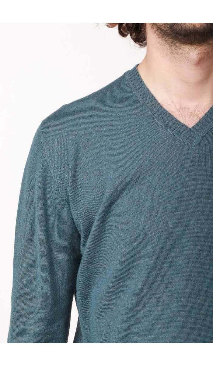 William Lockie William Lockie Pullover / Vee Neck / Blau