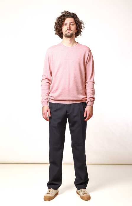 William Lockie William Lockie Knit / Roll Crew / Pink