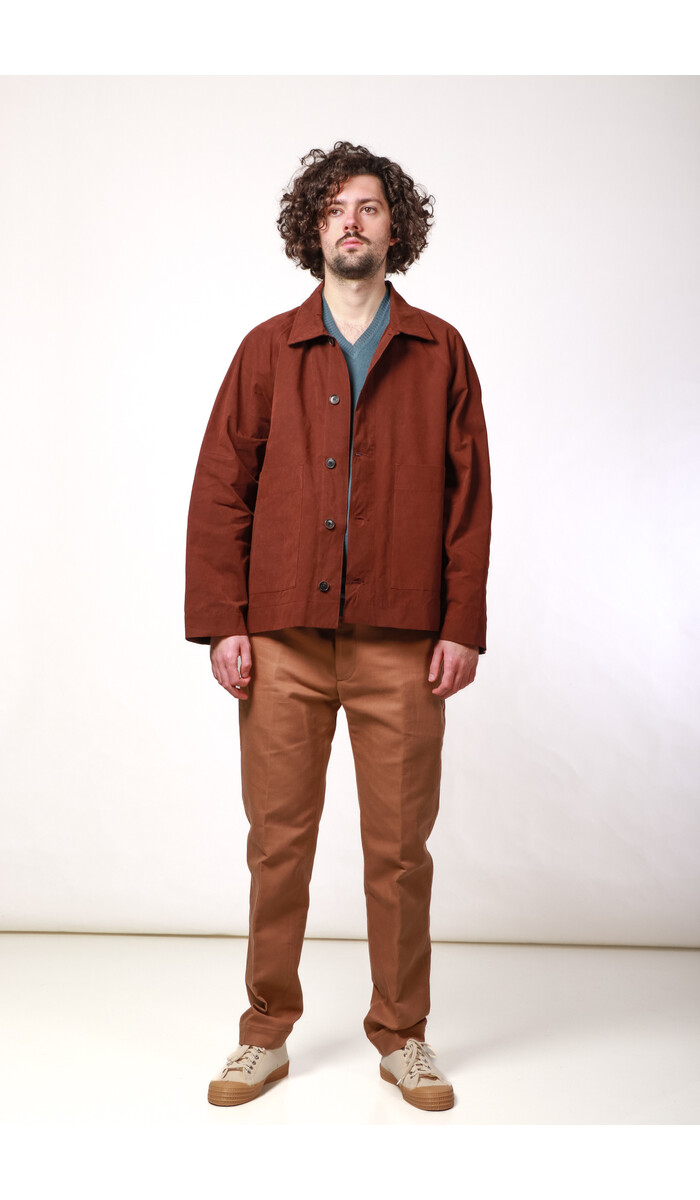 Parages Jack / Coach Jacket Short / Donkere Baksteen