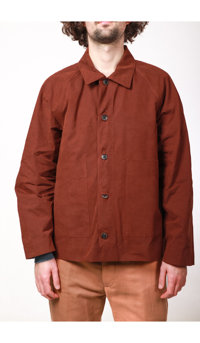 Parages Parages Jack / Coach Jacket Short / Donkere Baksteen