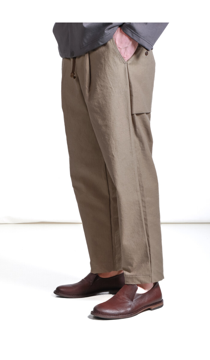 Jackman Trousers / Back Nep Umps Pant / Sepia
