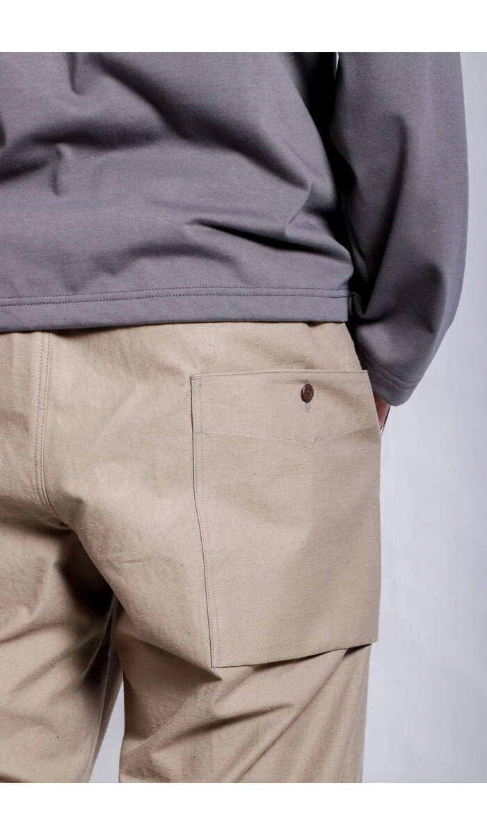 Jackman Trousers / Back Nep Umps Pant / Sepia